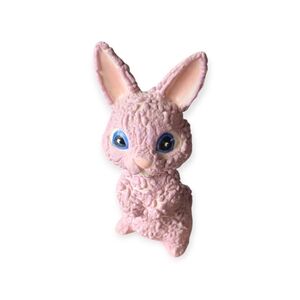 Easter Bunny Rabbit Ceramic Hand Painted figurine Decor Vintage Kitschy